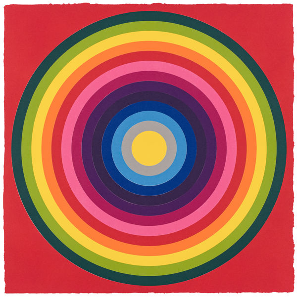 Polly Apfelbaum, Sun Target - Red, 2019