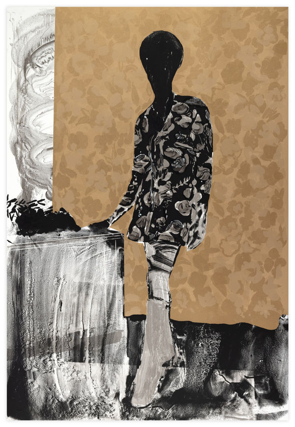 Hurvin Anderson Mrs. S. Keita - Black and Gold Print Edition