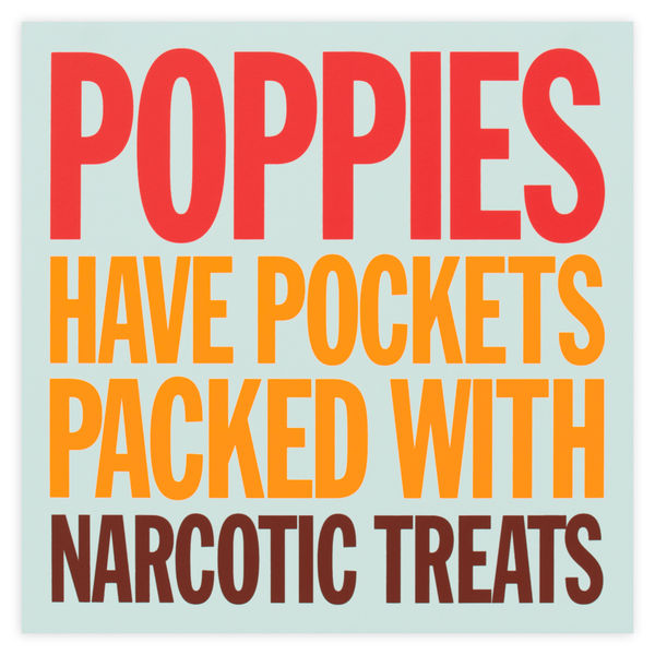 John Giorno Welcoming the Flowers Poppies Edition Print