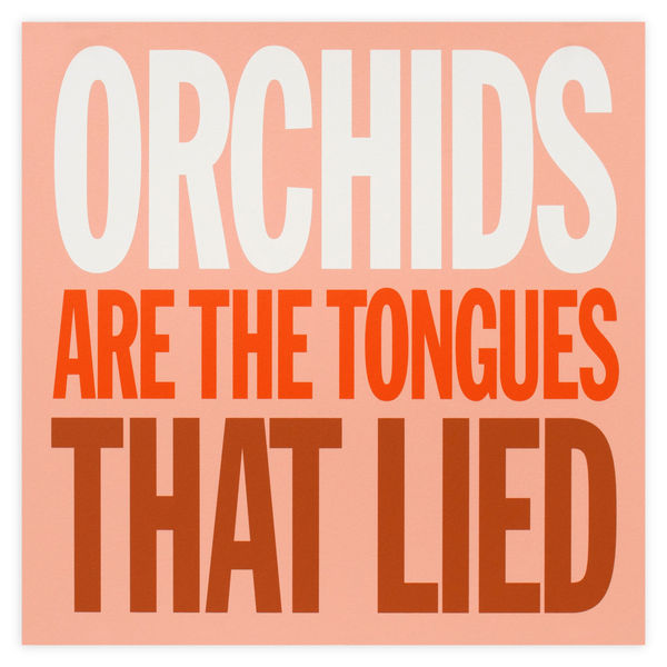 John Giorno Welcoming the Flowers Orchids Edition Print