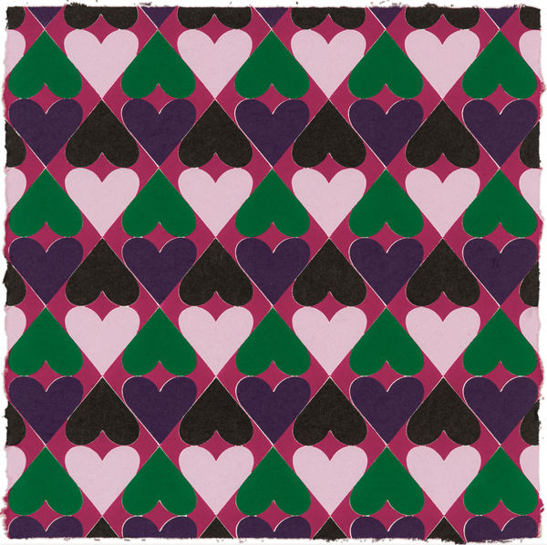Polly Apfelbaum, There Are Many Hearts (14 x 14) 22, 2020