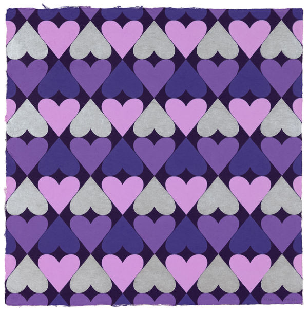 Polly Apfelbaum Heart & Soul Purple Print Edition