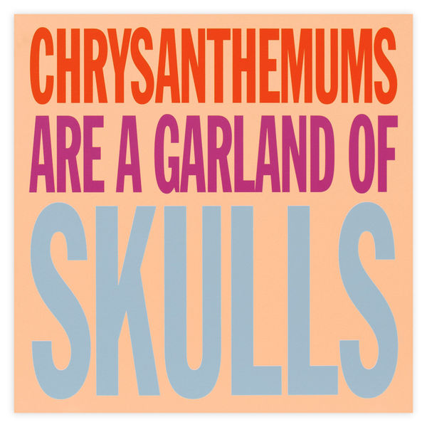 John Giorno Welcoming the Flowers Chrysanthemums Edition Print