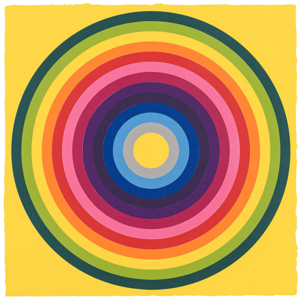 Polly Apfelbaum, Sun Target - Yellow, 2019