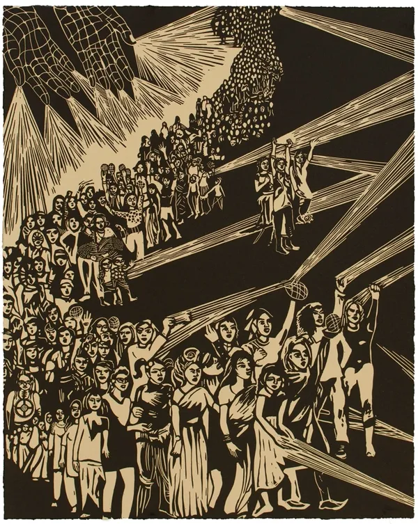 Chitra Ganesh, Sultana's Dream: Art of War 1, 2018