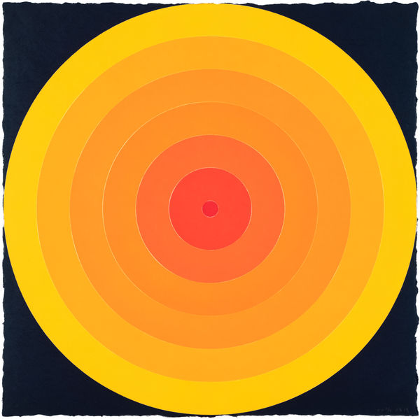 Polly Apfelbaum, On Target - Orange, 2019