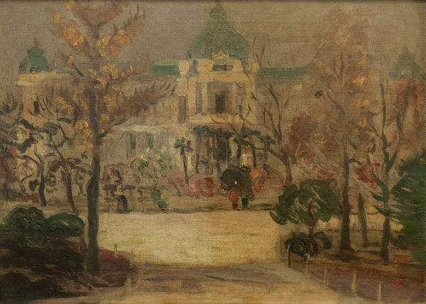 陳澄波 Chen Cheng-Po, 秋之博物館 Museum in Autumn, 1926