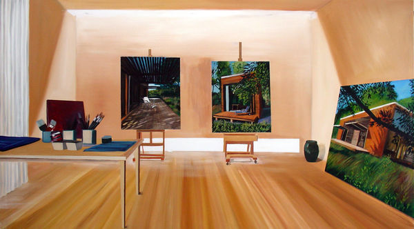 Eamon O'Kane, Studio House Interior (after Henning Larsen), 2004