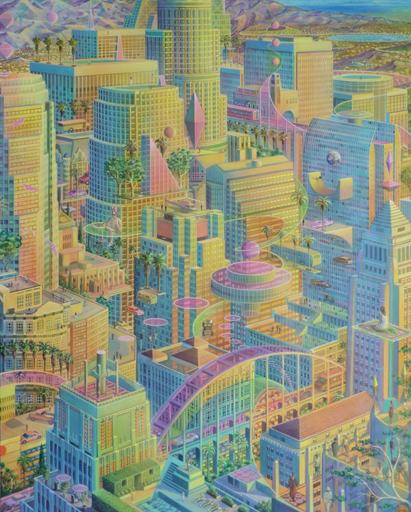 Caio Locke Lotus Land Acrylic on canvas 150 x 120 cm 59 x 47 1/4 in