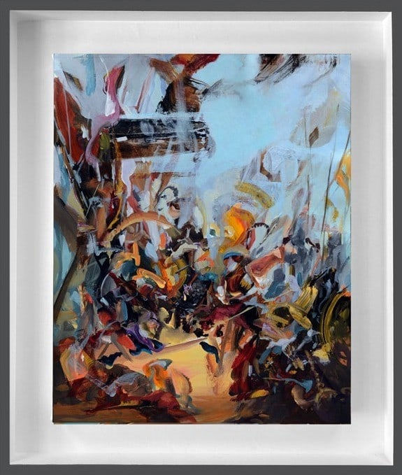 Dairo Vargas Reverse thinking, 2022 Mixed media on canvas 25 5/8 x 21 5/8 in 65 x 55 cm