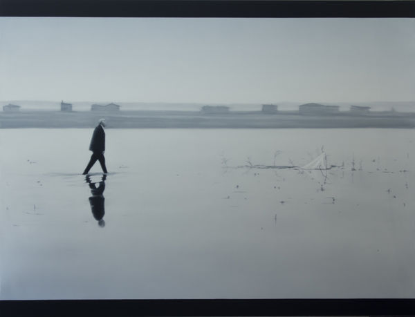 Jose Antonio Ochoa Longing For The Sun II. Oil on Polyester 110 x 160 cm 43 1/4 x 63 in