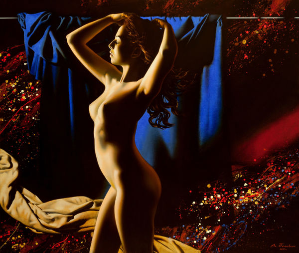 Alexey Golovin Night. Oil on canvas 110 x 130 cm 43 1/4 x 51 1/8 in
