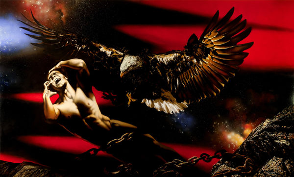 Alexey Golovin Prometheus. Oil on canvas 180 x 300 cm 70 7/8 x 118 1/8 in