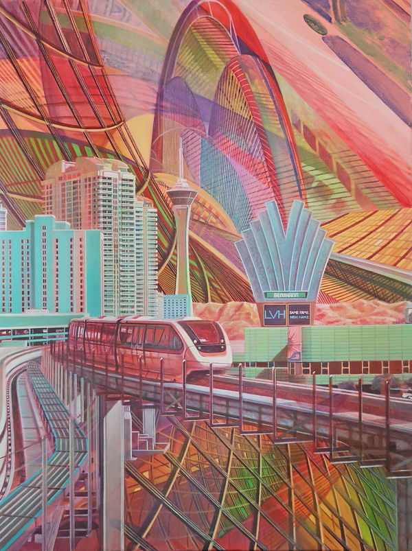 Caio Locke Stratosphere Acrylic on canvas 101.5 x 76 cm 40 x 29 7/8 in