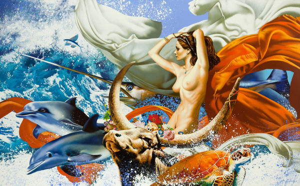 Alexey Golovin The Abduction of Europa I. Oil on canvas 125 x 200 cm 49 1/4 x 78 3/4 in