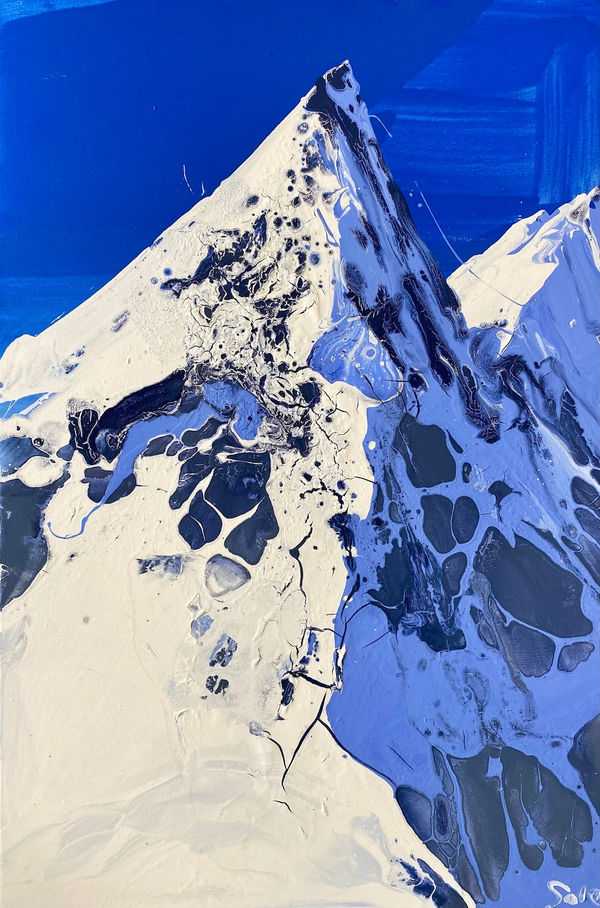 Michael Sole Alps no.30 Oil and acrylic on canvas 90 x 60 cm 35 3/8 x 23 5/8 in