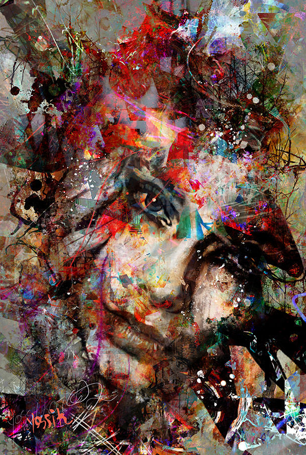 Yossi Kotler Sinergy. Mixed media on canvas 150 x 100 x 5 cm 59 x 39 3/8 x 2 in