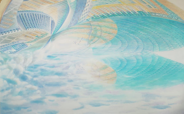 Caio Locke Icarus VII. Oil on linen 100 x 160 cm 39 3/8 x 63 in