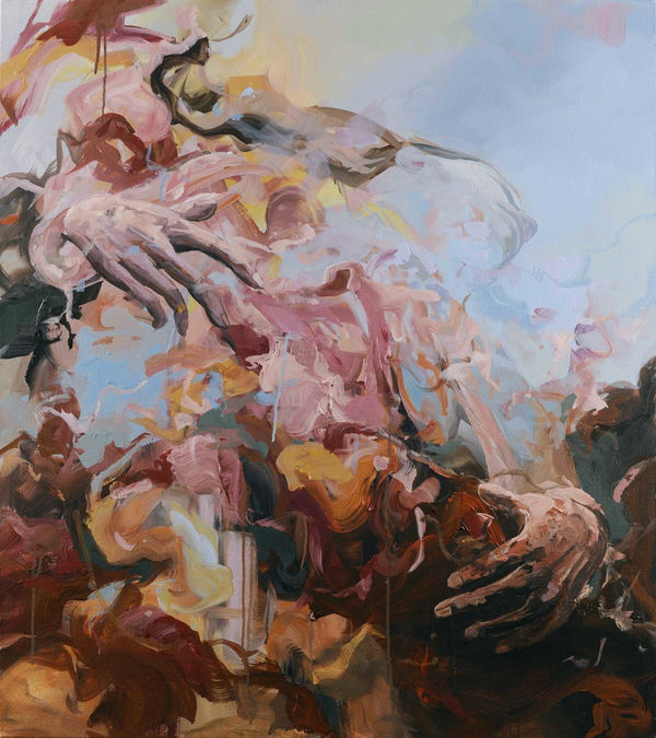 Dairo Vargas Void. Mixed media on canvas 117 x 107 cm 46 x 42 1/8 in