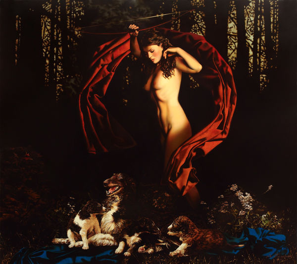 Alexey Golovin Artemis. Oil on canvas 160 x 180 cm 63 x 70 7/8 in