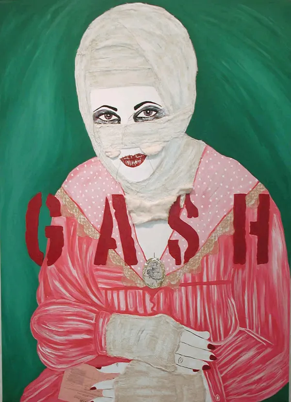 Kathe Burkhart, Gash: from the Liz Taylor series (Ash Wednesday), 2004