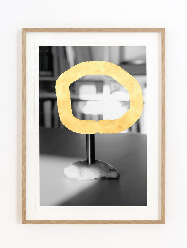 Marianne Vierø, Documentation of Unrealized Sculpture, Gold Leaf, 2019
