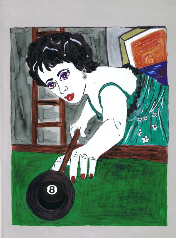 Kathe Burkhart, 8 Ball, 2006