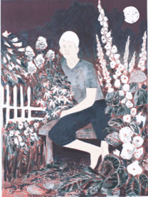Hernan Bas, The Albino in the Moonlight Garden, 2010
