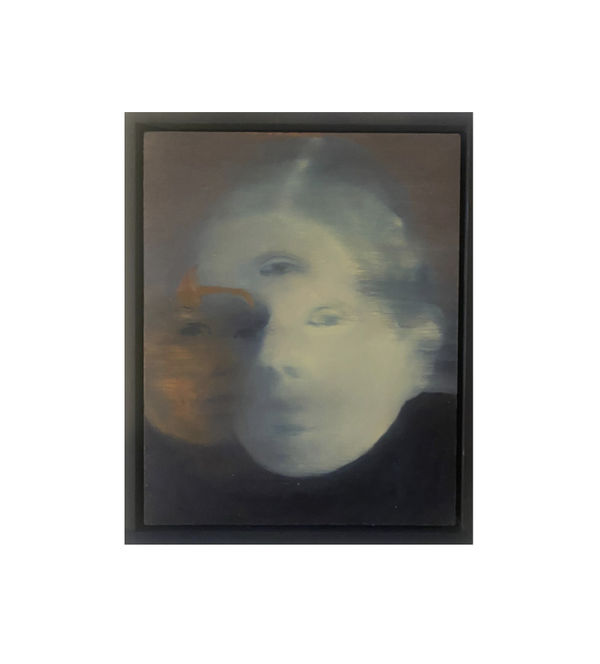 Lâl Yılmaz A Gust Oil on wood panel H28 x W23 cm (framed dimensions)