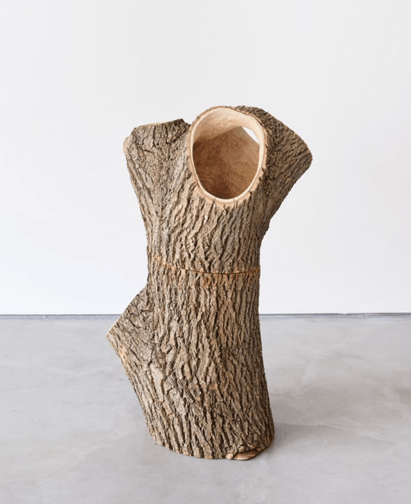 Forest + Found Deadstanding I 2021 Ash wood and brass H112cm x D70cm