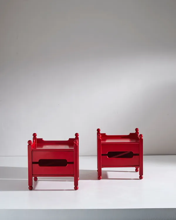 Italian, Pair of bedside tables