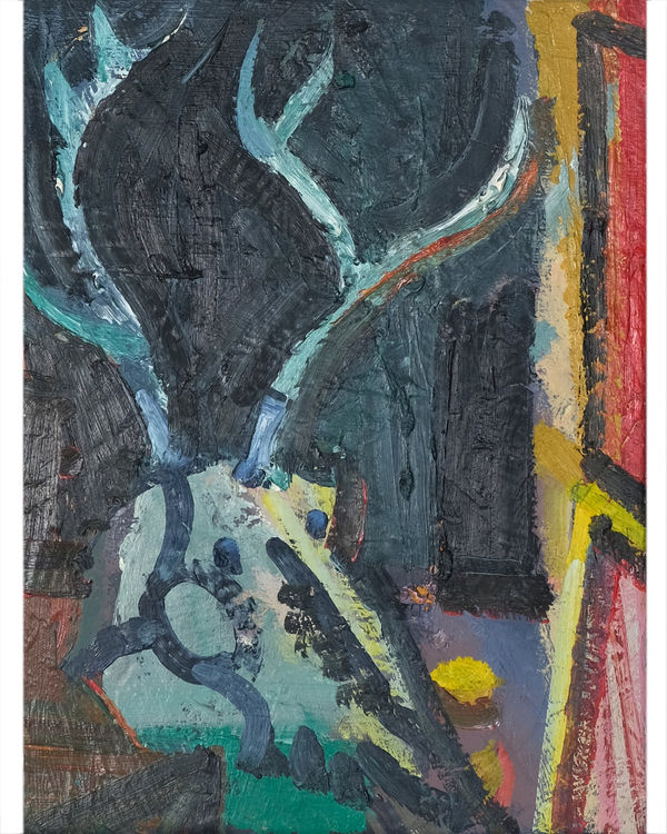 Luke Hannam, Still Life With Deer Skull, 2023