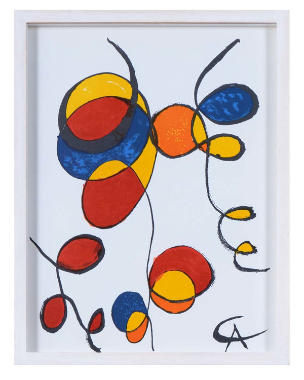 Alexander Calder Spirales 1974 Lithograph H40 x W30 cm (framed dimensions)