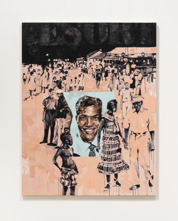 Jeremy Okai Davis Resort (Chowan Beach), 2024 acrylic on canvas 54 x 42"