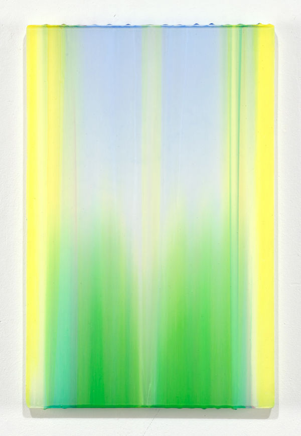 Gregg Renfrow An Irish Goodbye, 2021 polymer and pigment on cast acrylic 18.5 x 12"