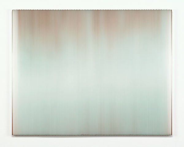 Gregg Renfrow Green, Violet-Grey, 2004 polymer and pigment on cast acrylic 40 x 51"
