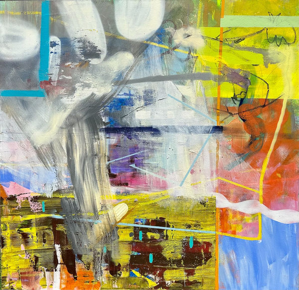 Willy Heeks There It Is, 2023 oil and acrylic on canvas 64 x 66"