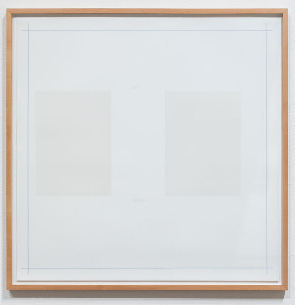 Robert Ryman Untitled, from On the Bowery portfolio, 1969 screenprint 25.5 x 25.5" paper 27.5 x 27.25" framed