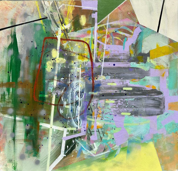 Willy Heeks Verlaine, 2023 oil and acrylic on canvas 50 x 52"