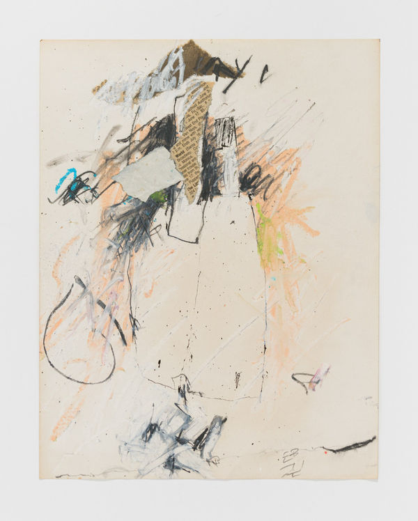 Ed Bereal Untitled (early drawing 3), 1958-1965 graphite on paper with mixed media 11 x 9" paper 16.5 x 13.75" framed