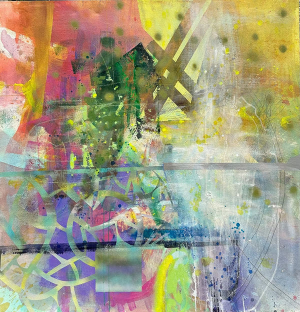 Willy Heeks Kept Within, 2023 oil and acrylic on canvas 52 x 50"