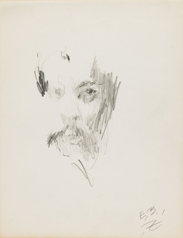 Ed Bereal Untitled (Self Portrait) EB-S1, 1958-1965 graphite on paper 11 x 8.5" paper