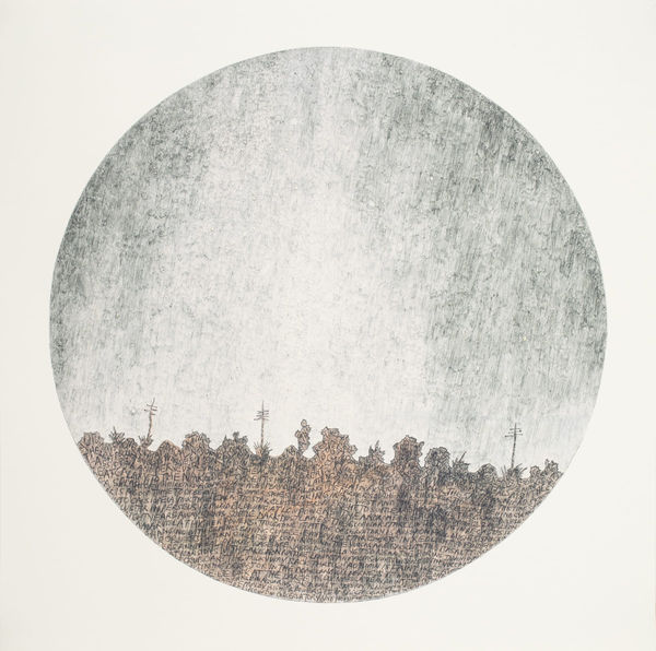 Russell Crotty Four Seasons in our Galaxy, 2004 inkjet pigment and screenprint on paper 20 x 20" paper 23.25 x 23.25" framed