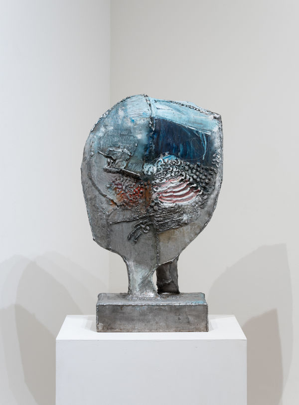 Lee Kelly July 4th, 1965 painted aluminum 26.5 x 17 x 6"