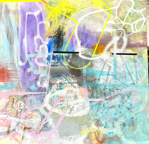 Willy Heeks Dreamer, 2023 oil and acrylic on canvas 56 x 58"