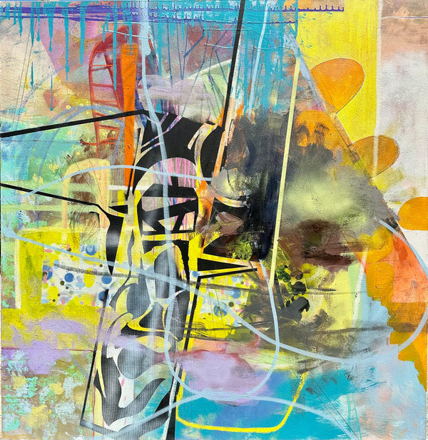 Willy Heeks Within Reach, 2023 oil and acrylic on canvas 62 x 60"