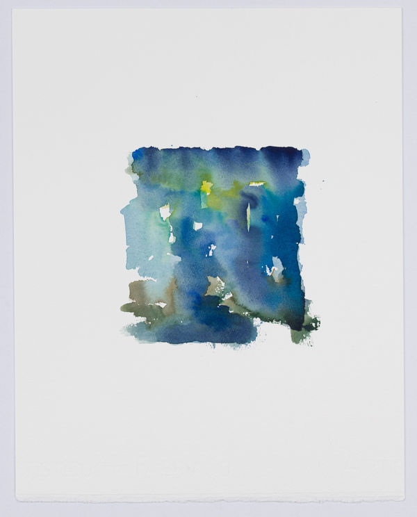 Richard Gruetter Untitled, 9.27.2019, 2019 watercolor on paper 14 x 11" paper 17.5 x 14.5" framed