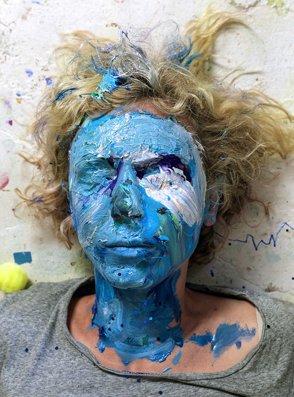 Lee Materazzi, Blue Paint, 2019