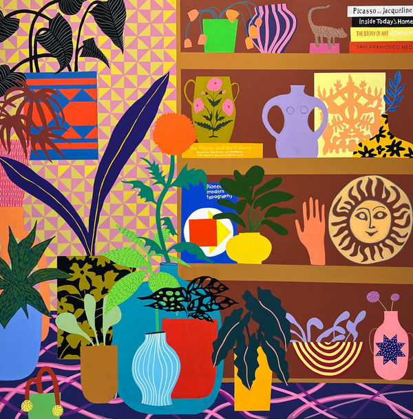 Mary Finlayson, Corner Shelf with Sun and Poppy, 2023