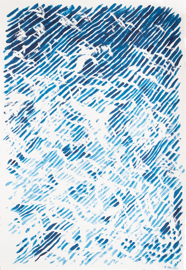 Martin Machado, Wake Series on Paper 04, 2023